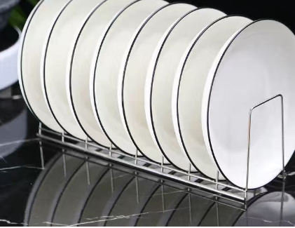 Stainless Steel Dish Drying Rack – Minimalist Kitchen Organizer